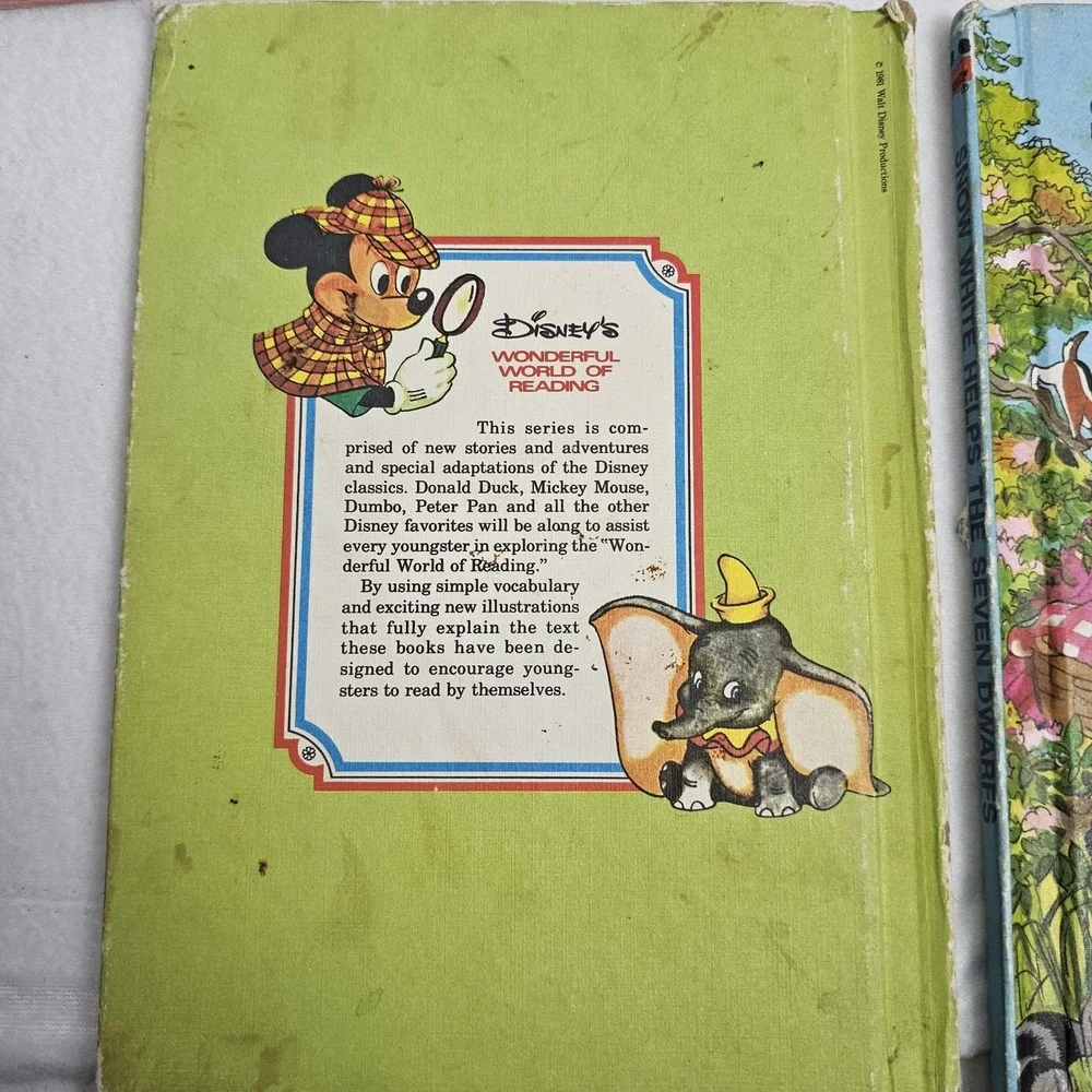 Disney's Wonderful World of Reading Lot of 11 Books vintage 1980s